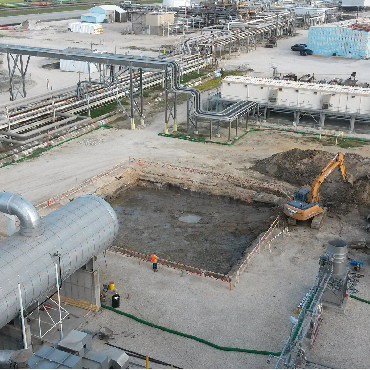 civil construction plant trey industries texas gulf coast